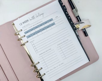 A5 Weight Loss Challenge Planner Inserts | Kikki K, Filofax