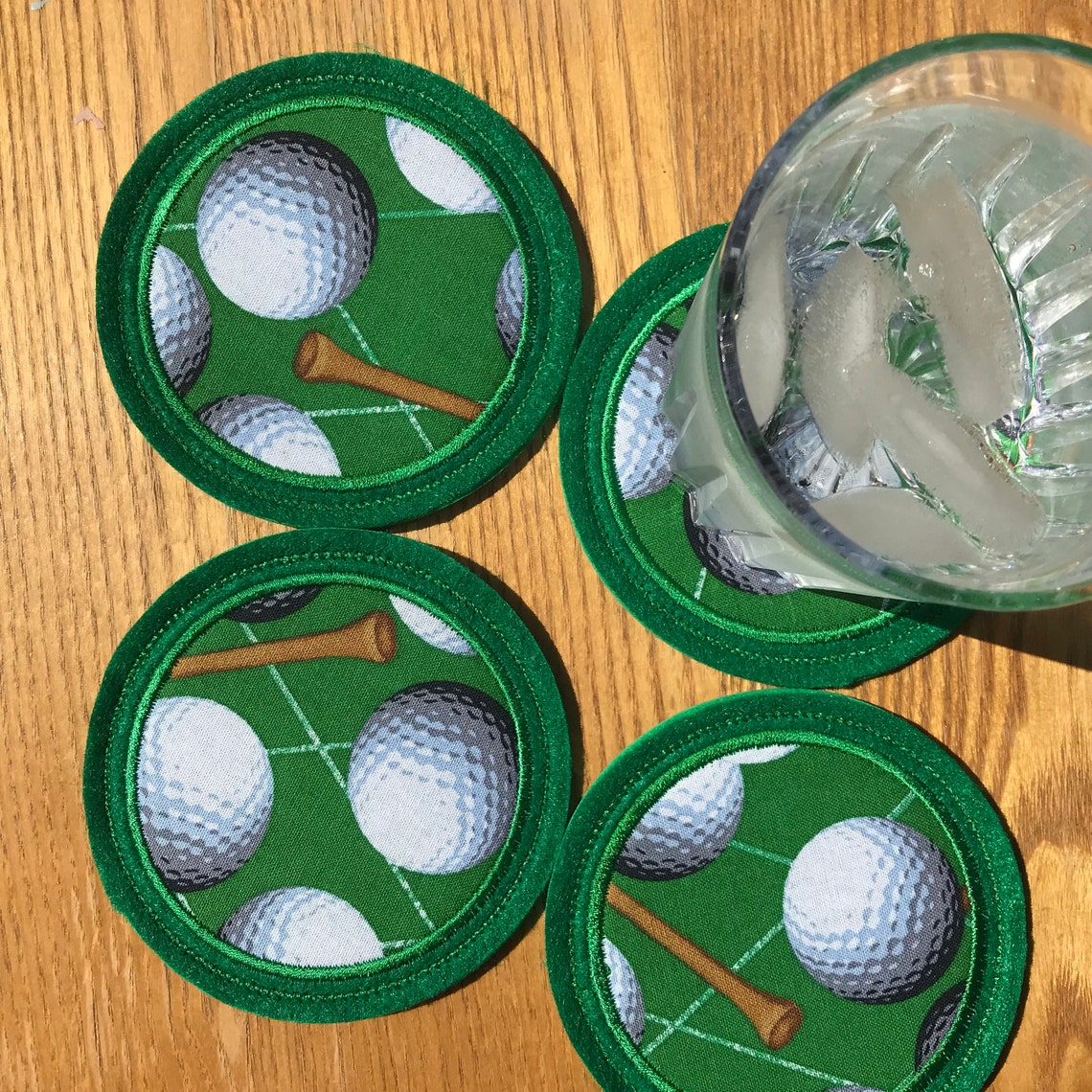 Absorbent Drink Coasters Golf coasters handmade golf Etsy