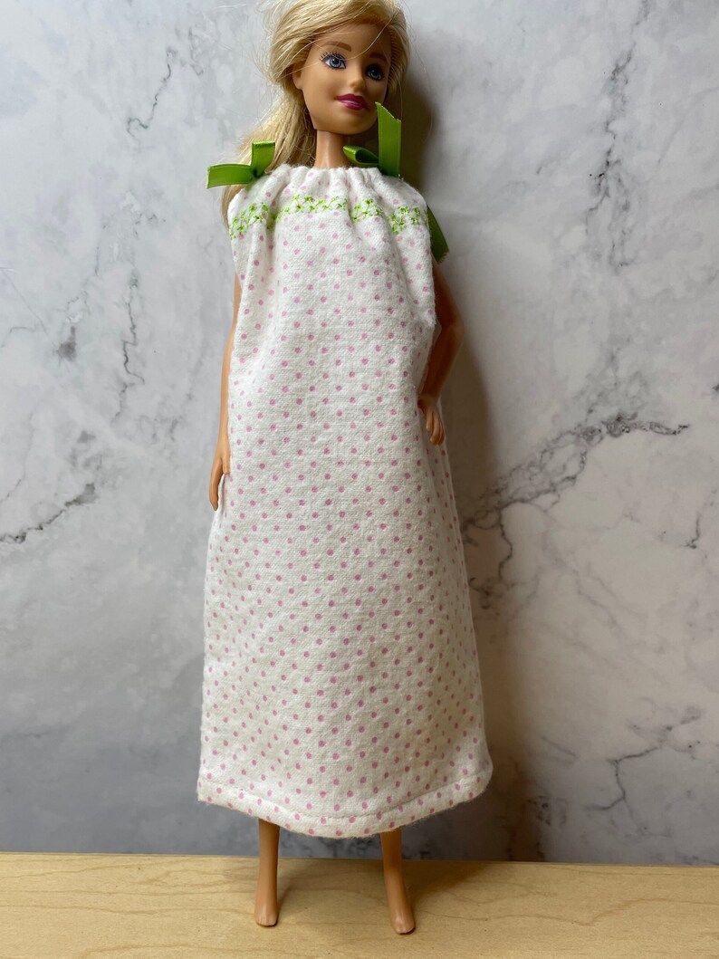 Barbie Doll Nightgown Barbie Pajamas Doll Clothes Gift for Etsy