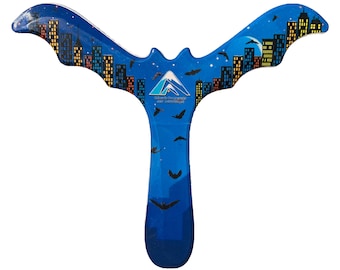 Blue Plastic Batrang Boomerang