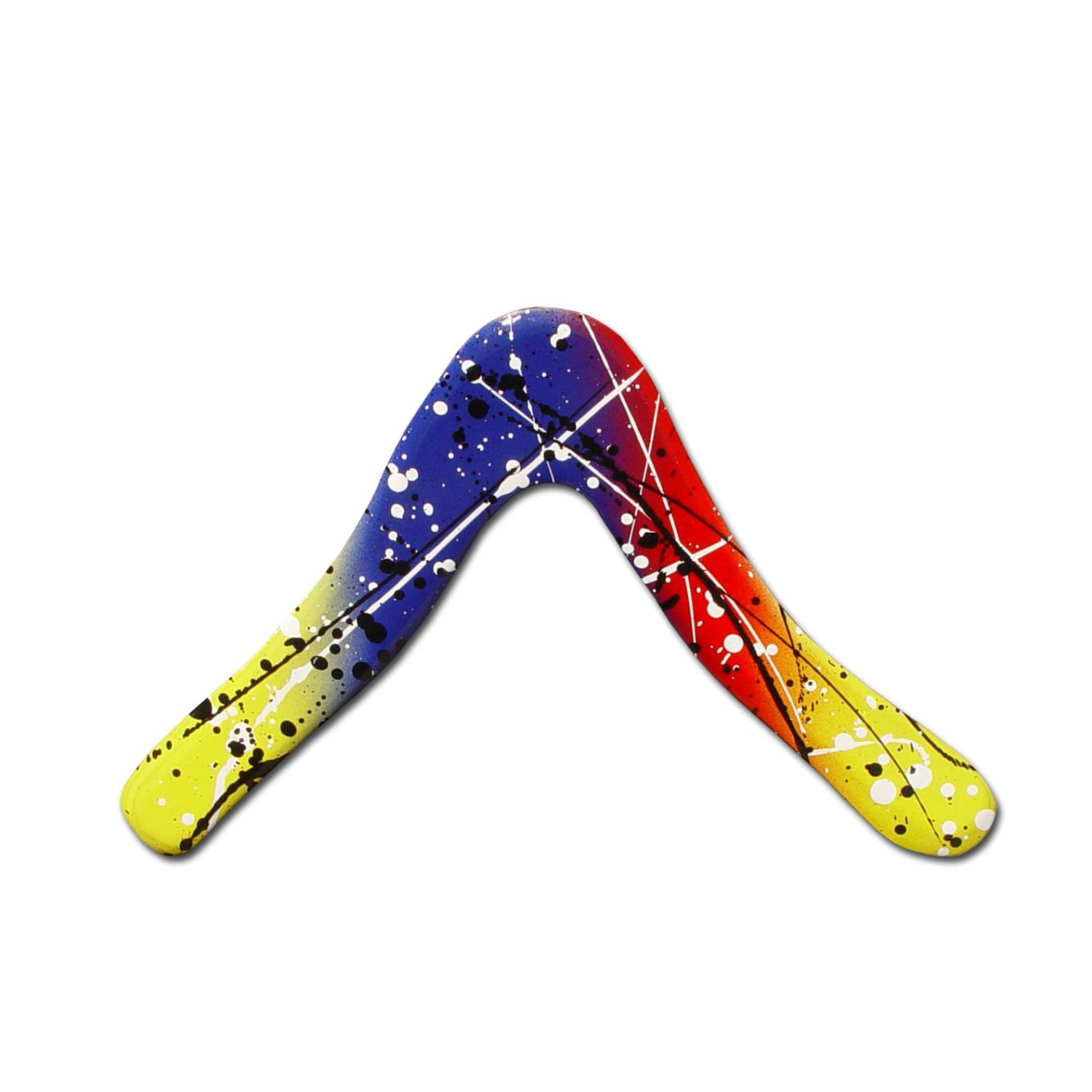 Colorful Aussie Fever Boomerang Modern Australian Boomerang