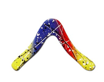 Colorful Aussie Fever Boomerang - Modern Australian Boomerang