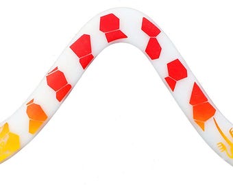Technic Decorated ABS Plastic Boomerangs - Real V shaped boomerangs from France