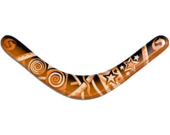 Kookaburra Aboriginal Boomerang - Real Australian boomerangs