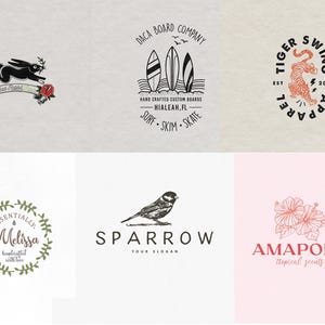 Custom Professional Handdrawn Logo Design - Small Business Logo Design - Graphic Designer - Handdrawn Logos - Small Business - Branding