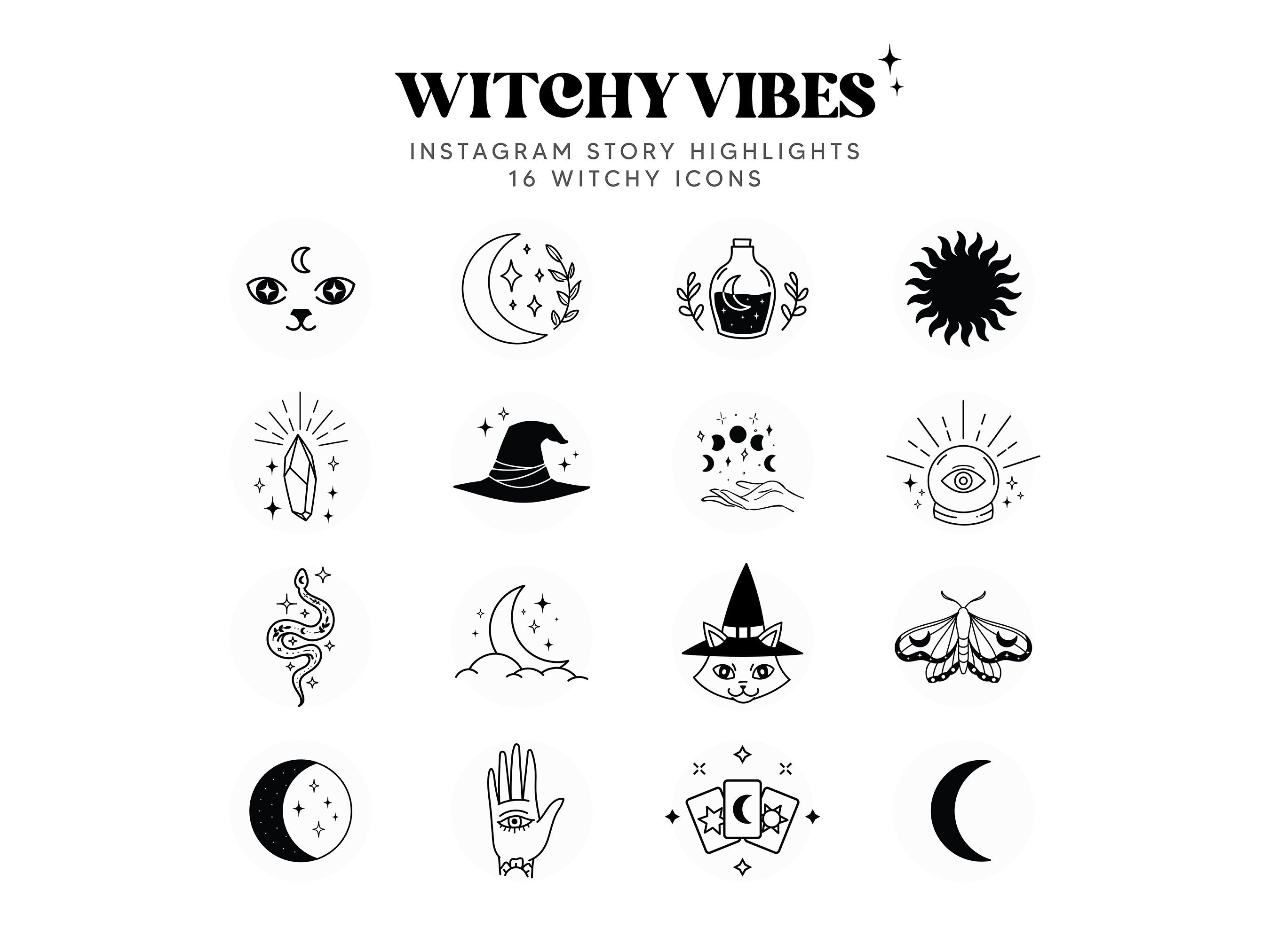 Instagram Story Highlights Covers Witchy Vibes Icons - Etsy Denmark Instagram Story Highlights Covers Witchy Vibes Icons - Etsy Denmark