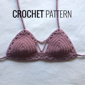 The Atlantis Bralette crochet bikini pattern, crochet top, crochet pattern, crochet bikini pattern, easy crochet pattern