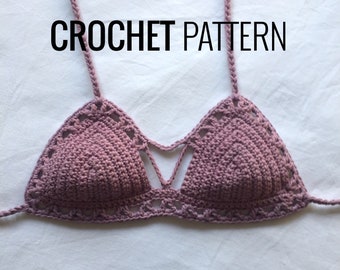 The Atlantis Bralette crochet bikini pattern, crochet top, crochet pattern, crochet bikini pattern, easy crochet pattern