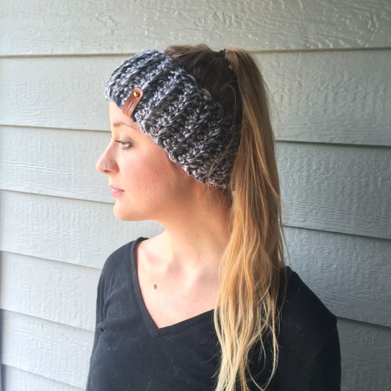 Ear Warmer Crochet Headband Women's Ear Warmer Ribbed Etsy