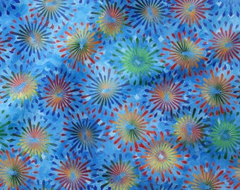 Fiesta-Blue || Wings of Wonder || Sue Penn || Free Spirit Fabrics- PWSP115.BLUE