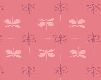 Meadow Walk by Alexandra Bordallo for Andover Fabrics, style A Pattern1339 color E. Dragon flies ,Sold by the yard