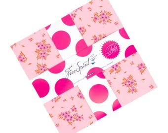 Full Moon Forest ll, layer cake by Tula Pink. 42 pieces 10x10. Free Spirit fabrics