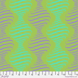 Tula Pink Parisville Deja Vu -Spencer Stripe Pistachio by Free Spirit Fabrics- 100% Quality Quilting Cotton