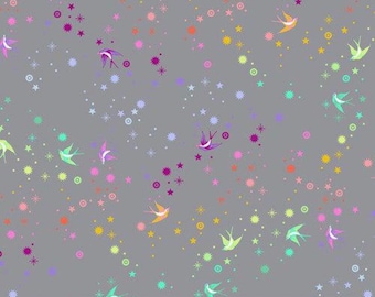Tula Pink–True Colors-Fairy Dust in Shadow-By The Yard