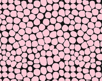Jumble -Rose/Black PWBM053.ROSEX by Kaffe Fassett /Freespirit- 100% Cotton Quilting Fabric Yardage