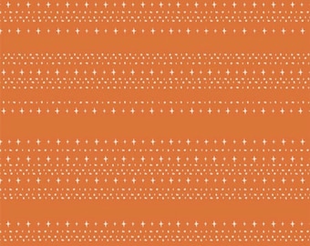 Sweet and Spookier- Stars Aligned Trick- Art Gallery Fabrics- SNS-13001- 100% Quilting Cotton- Orange