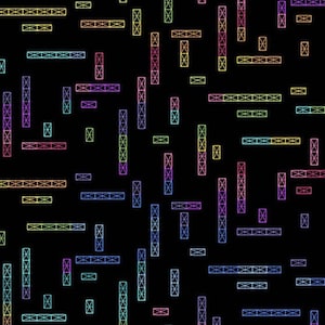 Rainbow Garden Fabric - Andover Fabrics- 100% Quilting Cotton A-9901-K Yardage  Multi Colored Rainbow Path