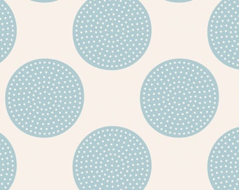 Tilda-Basics Classic Dottie Dots in Light Blue TIL130044, quilting cotton fabric. this is for a half yard piece