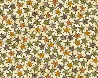 Halloween on Broom Street - Sweep them up beige by Michael Miller 9690-Beig-D Star 100% cotton Quilting Fabric