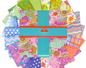 Kaffe Fassett Layer Cake: Sorbet  Fabric Squares, 10" x 10"