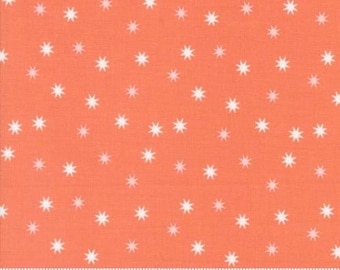 Hey Boo Soft Pumpkin stars  5215 12 by Lella Boutique for Moda Fabrics- sold by the yard