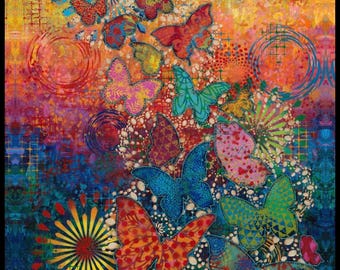 Butterfly Panel PWSP116 -Wings of Wonder-Sue Penn for Free Spirit