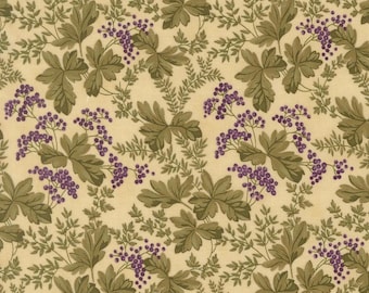 Collection for a cause-Essence Parchment Purple Flowers and Ivy-Moda Fabrics-sold by the yard-46273 11