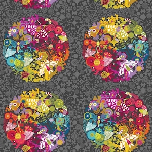 Color Wheel- Night Art Theory- Alison Glass- Andover Fabrics- A-1442-K