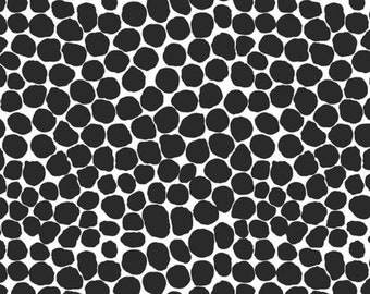 Jumble -Black/White PWBM053.Black by Kaffe Fassett /Freespirit- 100% Cotton Quilting Fabric Yardage