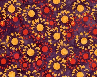 Batiks Expressions Wildflowers Purple Outburst- Riley Blake Designs-Release Date January 2026- Fabric by the yard