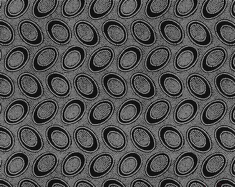 Kaffe Fassett Collective Classic August 2026-Aboriginal Dot Black- PWGP071.Black-sold by the yard. Free Spirit Fabric