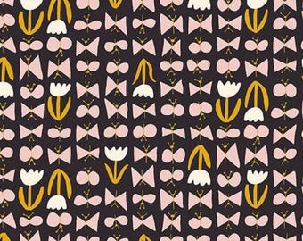 Bird Is The Word- by Kimberly Kight- Butterflies in soft black for Ruby Star Society, sold by the yard RS3081 16