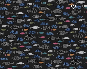 P and B Textiles Fish Fest - 100% Quilting Cotton-04102- Sold by the yard