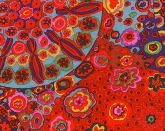 Kaffe Fassett Collective Classics Millefiore Red GP92.REDD, Free Spirit Fabric- sold by the yard. Free Spirit Fabric