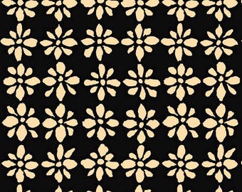 Kaffe Fassett new release August 2024. Snow Flower Black PWBM094.BLACK  sold by the yard