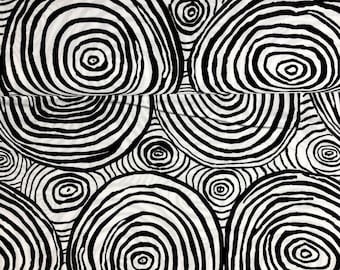 Onion Rings-Black- Kaffe Fassett , Free Spirit Fabrics PWBM070.BLACK, sold by the yard