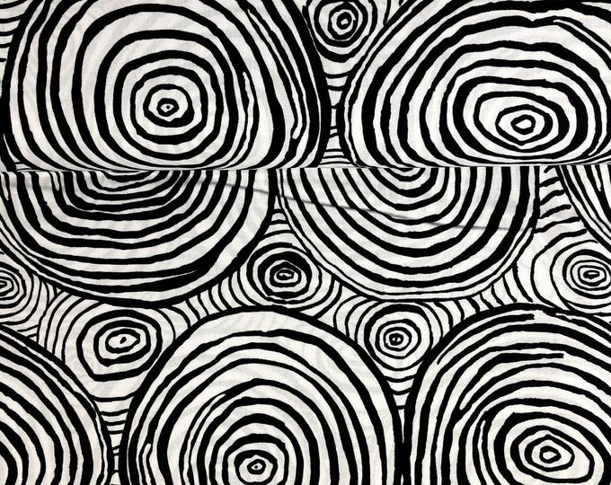 Featured listing image: Onion Rings-Black- Kaffe Fassett , Free Spirit Fabrics PWBM070.BLACK, sold by the yard