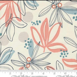 Melrose Palm Mochi Linen Angel 33780 11L by Moda Fabrics, sold by the yard