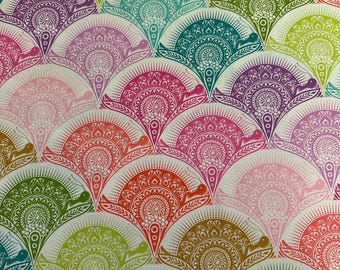Tula Pink- Prince Charming-DejaVu Fabric-Snail Scallop-Sugarrush- PWTP277- Quilting cotton by the yard