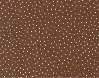 Blossoms And Blooms Chocolate 39056 17 Moda Dots, by the yard