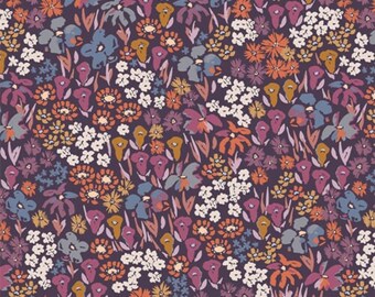 Bloomkind Meadow Dusk from Dusk Fusion designed by AGF Studio, sold by the yard
