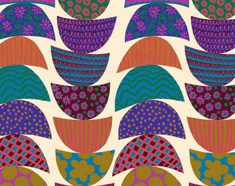 Bright Eyes Fabric by Anna Marie Horner Stacked in Lunch 100% quilting Cotton for Free Spirit Fabrics