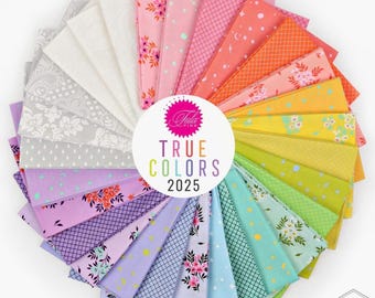 Tula Pink True Colors Jelly Roll: 40 Fabric Strips, 2.5x42 Inches