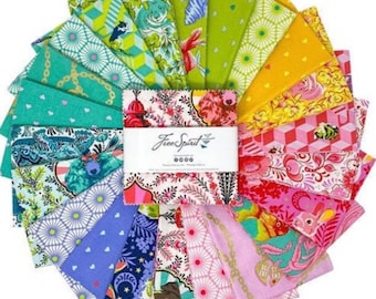 Tula Pink Besties 10” layer cake. Free Spirit Fabrics factory cut