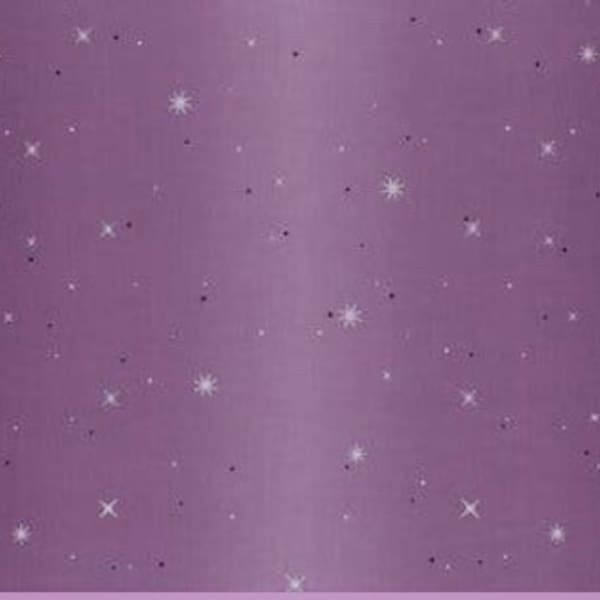 Ombré Fairy Dust in Aubergine, fabric by V and Co Vanessa Christenson for Moda Fabrics 10871 224m metallic