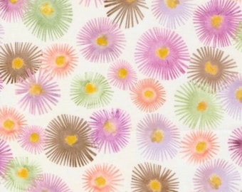 Blooming Lovely Aster Florals Watercolor Fabric - by Janet Clare for Moda Fabrics - #16972-11 sold by the yard