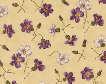 Collection for a cause-Essence Parchment Purple Flowers-Moda Fabrics-sold by the yard-46271 11