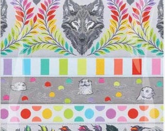 Tula Pink Graywork - Fog Ribbon Pack