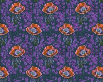 Bright Eyes Fabric by Anna Marie Horner Bossy Mini Evening  100% quilting Cotton for Free Spirit Fabrics
