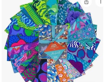 Kaffe Classics Plus Fat Quarter Bundle in August Cool 2025 by Kaffe Fassett for Free Spirit (FB4FQP.AUGUST25COOL) 20 pieces